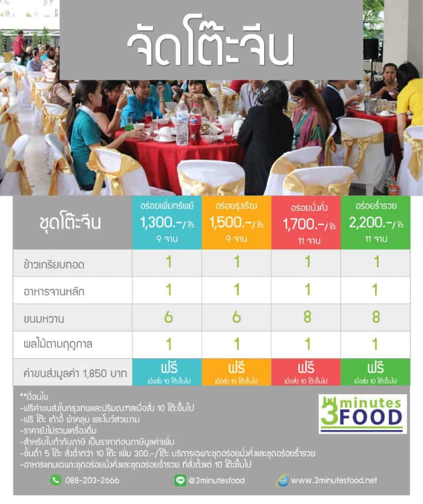 รับจัดโต๊ะจีน